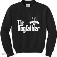 Dogfather Hot Dog Papa Bbq Grilling Grill Daddy Kids Sweatshirt thumb 0