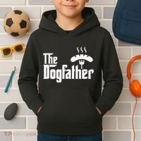 Dogfather Hot Dog Papa Bbq Grilling Grill Daddy Kids Hoodie thumb 2