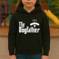 Dogfather Hot Dog Papa Bbq Grilling Grill Daddy Kids Hoodie thumb 3
