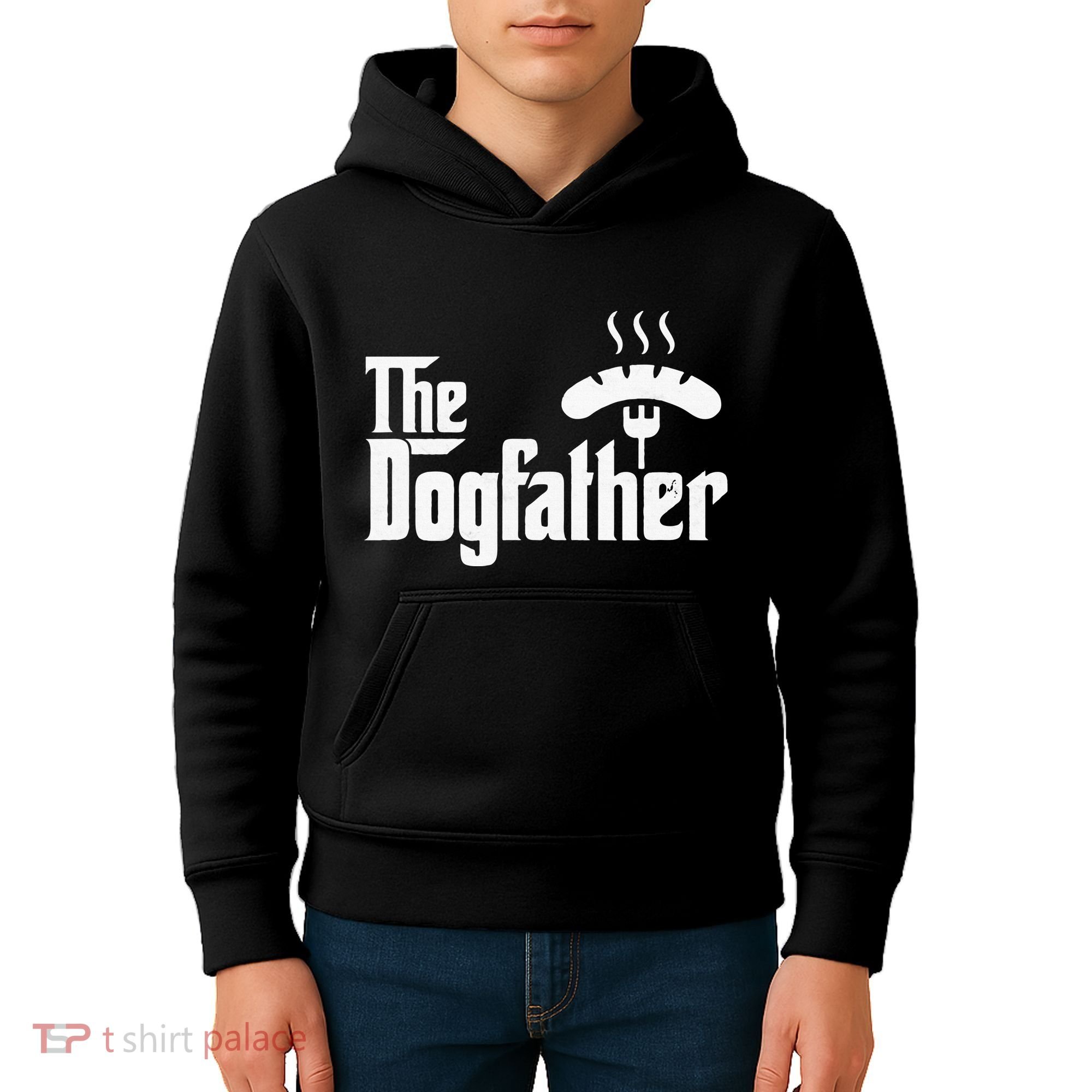 Dogfather Hot Dog Papa Bbq Grilling Grill Daddy Kids Hoodie