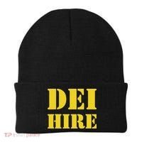 Dei Hire Diversity Equity Inclusion Anti Trump Political Beanie thumb 0