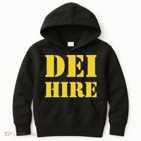 Dei Hire Diversity Equity Inclusion Anti Trump Political Kids Hoodie thumb 0