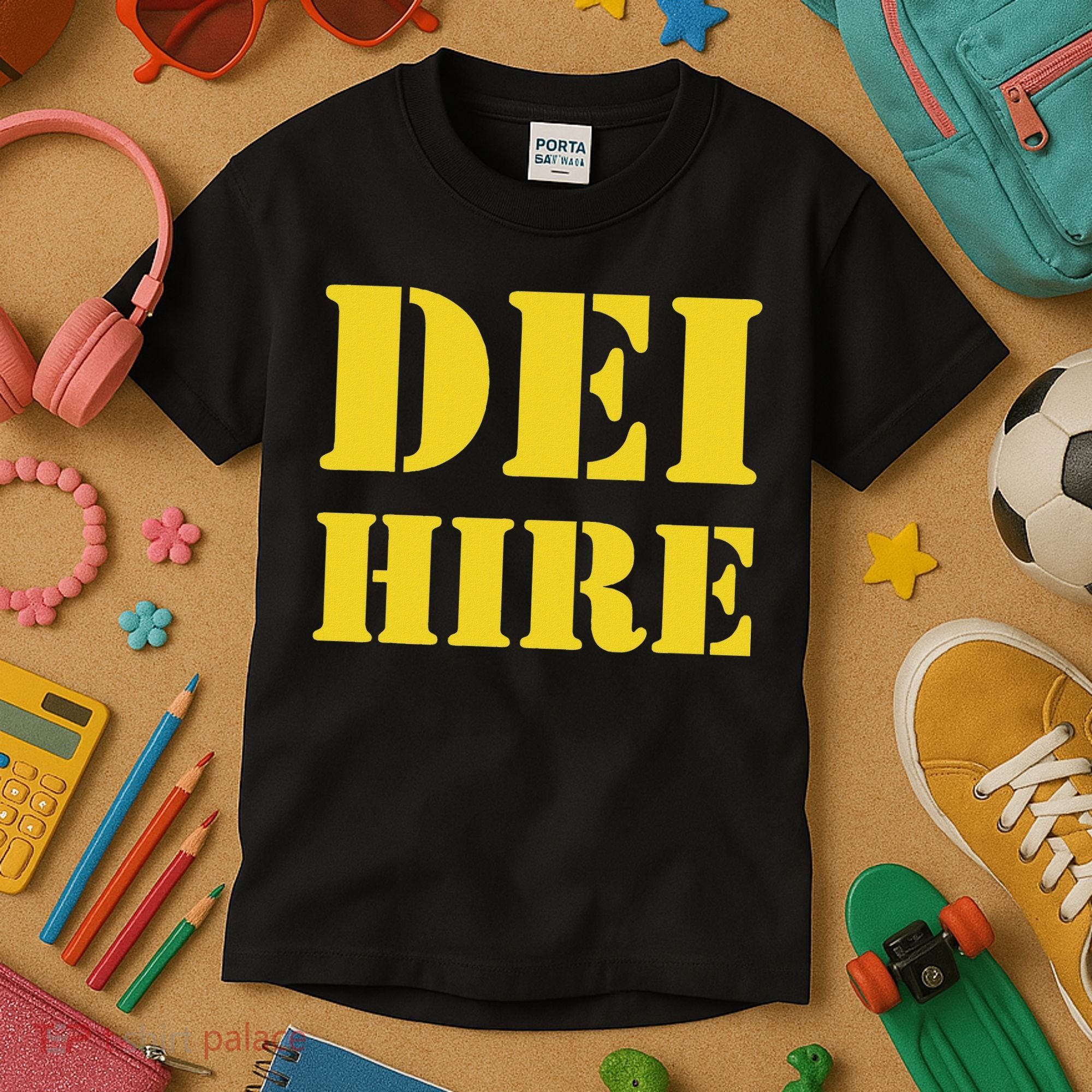Dei Hire Diversity Equity Inclusion Anti Trump Political Kids T-Shirt