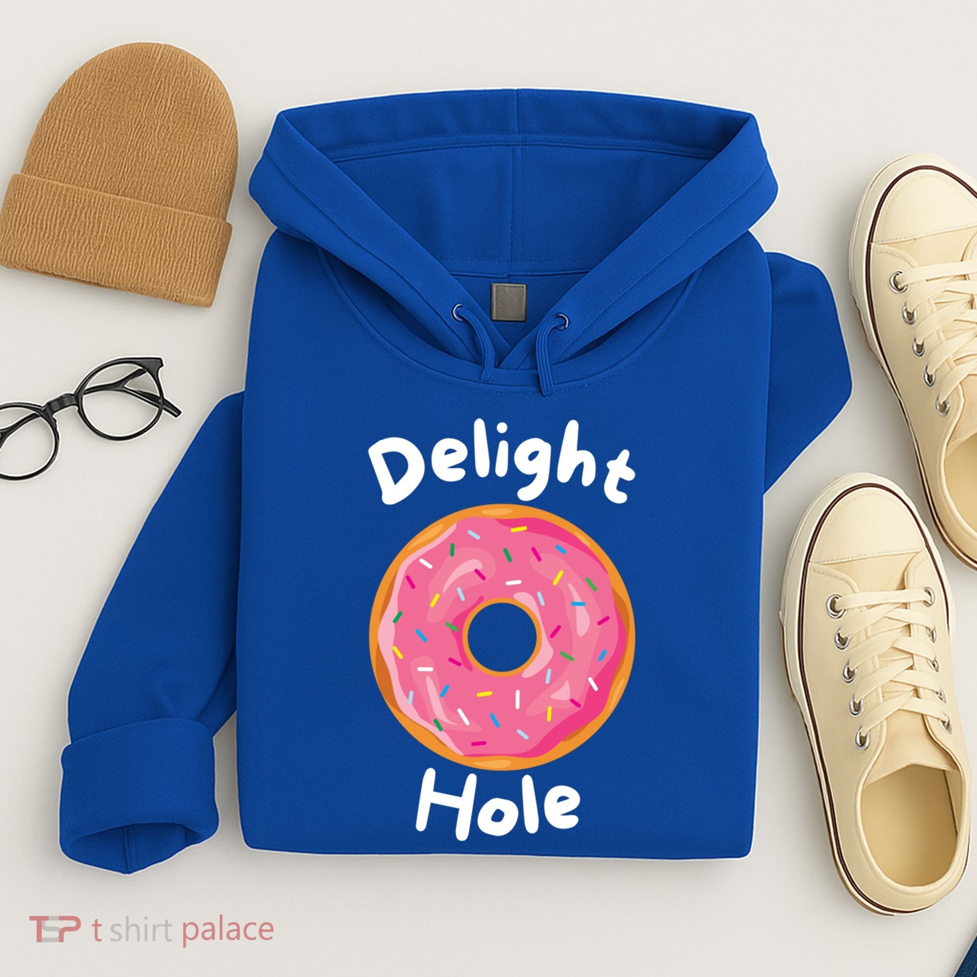 Delight Hole Donut Sprinkles Doughnut Fried Dough Sweet Cool Gift Hoodie
