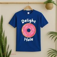 Delight Hole Donut Sprinkles Doughnut Fried Dough Sweet Cool Gift T-Shirt thumb 2