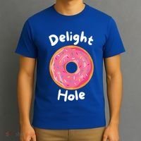 Delight Hole Donut Sprinkles Doughnut Fried Dough Sweet Cool Gift T-Shirt thumb 3
