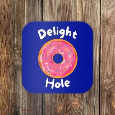 Delight Hole Donut Sprinkles Doughnut Fried Dough Sweet Cool Gift Coaster