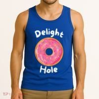 Delight Hole Donut Sprinkles Doughnut Fried Dough Sweet Cool Gift Tank Top thumb 3