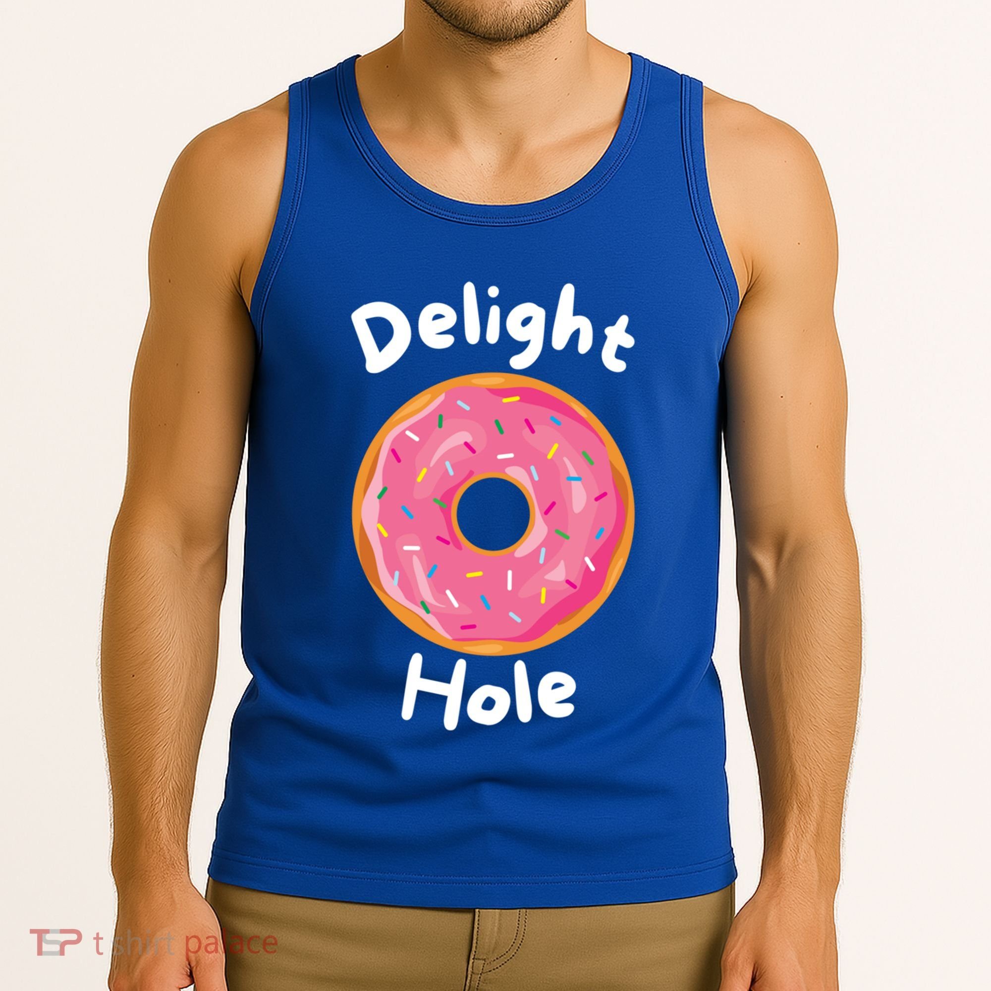 Delight Hole Donut Sprinkles Doughnut Fried Dough Sweet Cool Gift Tank Top