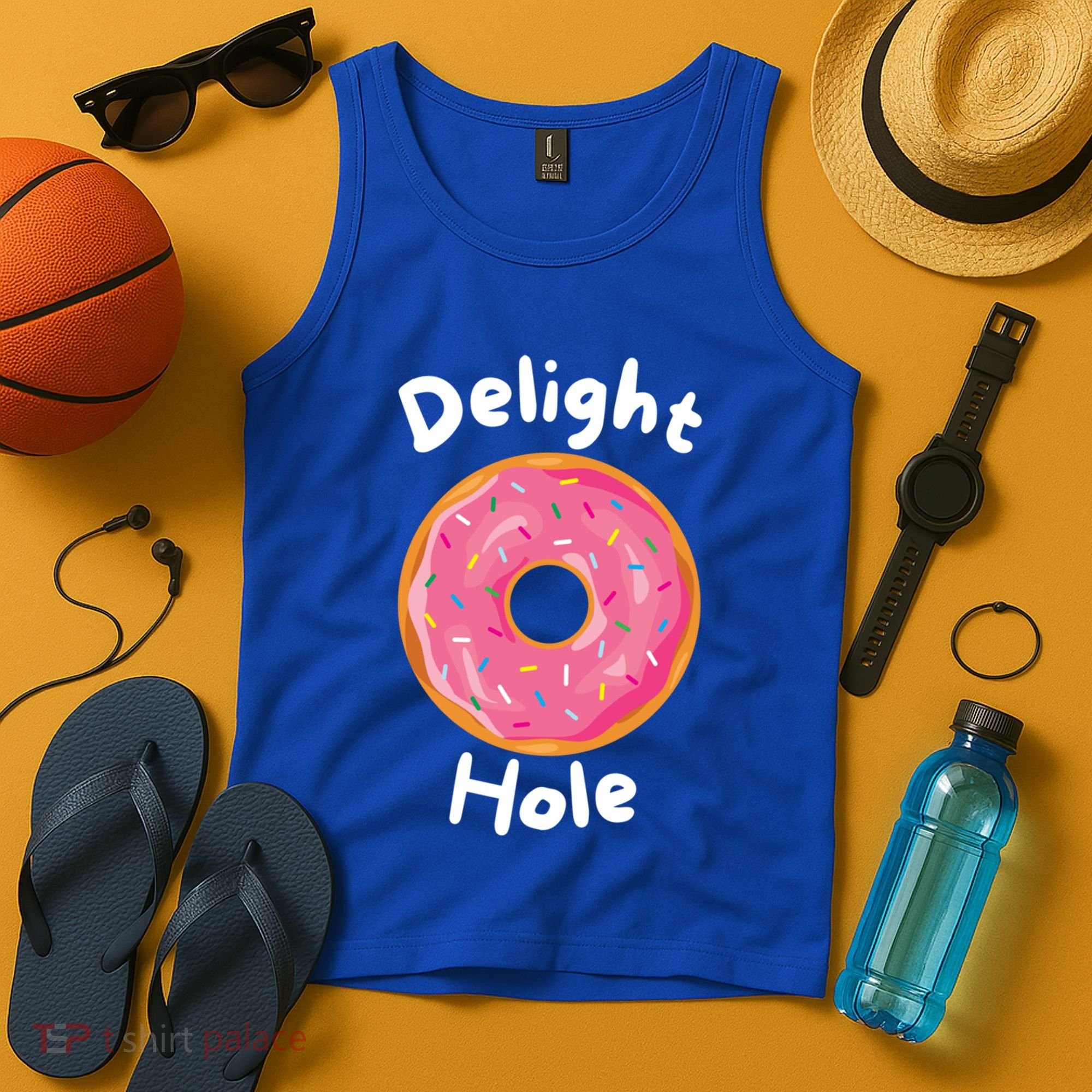 Delight Hole Donut Sprinkles Doughnut Fried Dough Sweet Cool Gift Tank Top