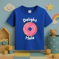 Delight Hole Donut Sprinkles Doughnut Fried Dough Sweet Cool Gift Toddler T-Shirt thumb 3