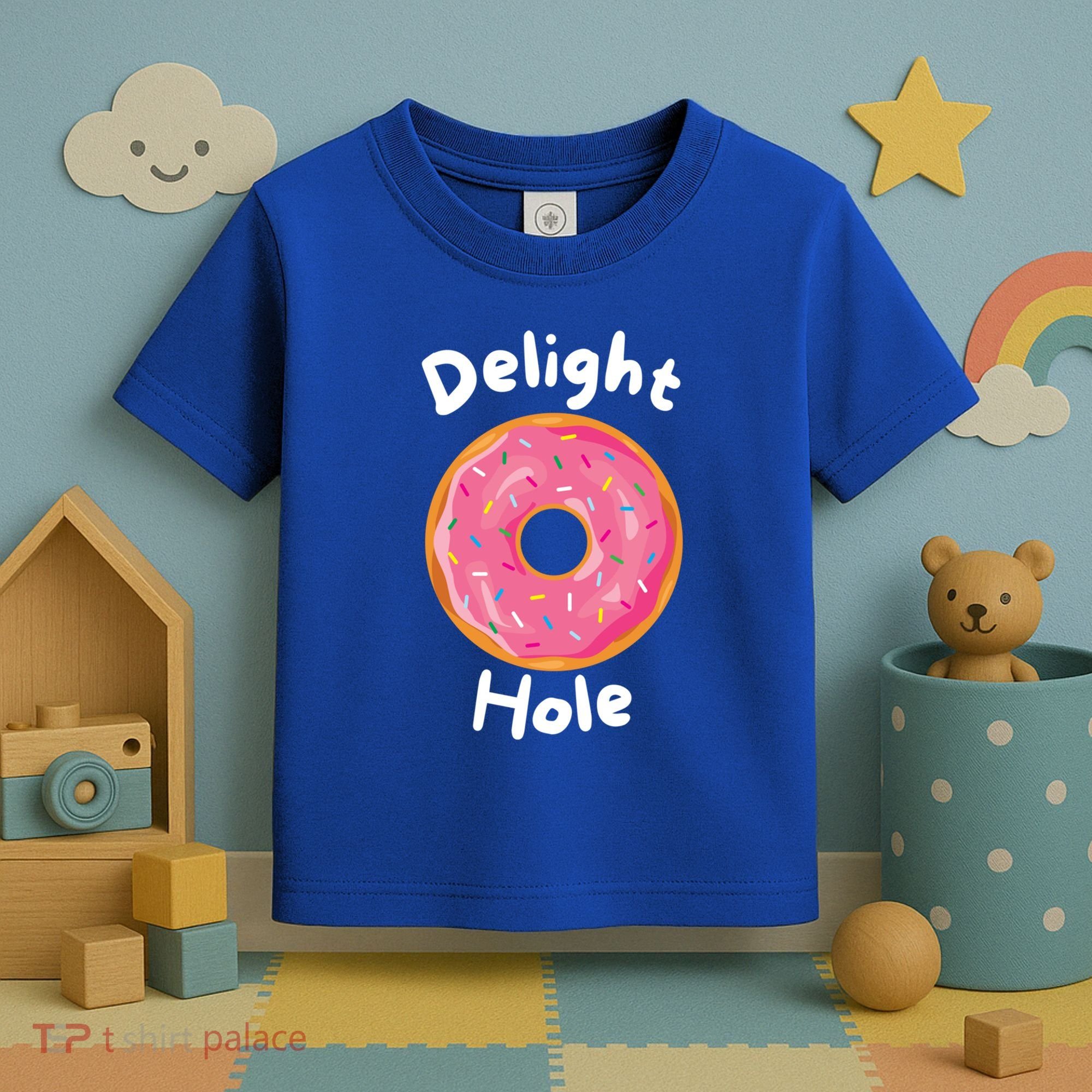 Delight Hole Donut Sprinkles Doughnut Fried Dough Sweet Cool Gift Toddler T-Shirt