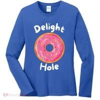 Delight Hole Donut Sprinkles Doughnut Fried Dough Sweet Cool Gift Women's Long Sleeve Shirt thumb 0