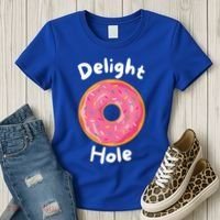 Delight Hole Donut Sprinkles Doughnut Fried Dough Sweet Cool Gift Women's T-Shirt thumb 3