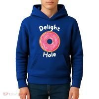 Delight Hole Donut Sprinkles Doughnut Fried Dough Sweet Cool Gift Kids Hoodie thumb 4