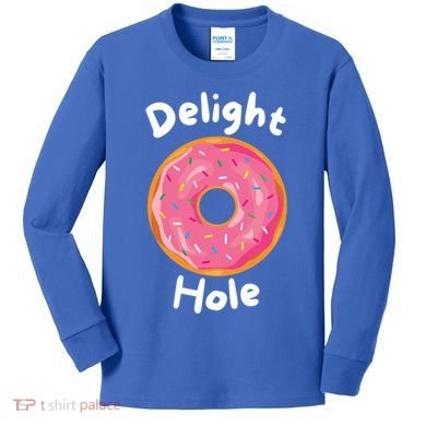 Delight Hole Donut Sprinkles Doughnut Fried Dough Sweet Cool Gift Kids Long Sleeve Shirt