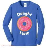 Delight Hole Donut Sprinkles Doughnut Fried Dough Sweet Cool Gift Kids Long Sleeve Shirt thumb 0