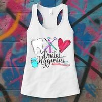 Dental Hygienist Dentist Tools Dental Life Dental Tooth Gift Women's Tank Top thumb 3
