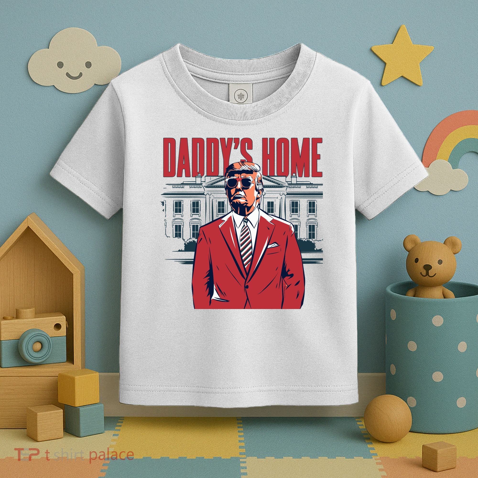 DaddyS Home Donald Trump 47th President Toddler T-Shirt