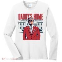 DaddyS Home Donald Trump 47th President Women's Long Sleeve Shirt thumb 0