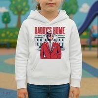 DaddyS Home Donald Trump 47th President Kids Hoodie thumb 3