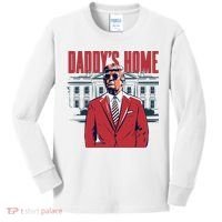 DaddyS Home Donald Trump 47th President Kids Long Sleeve Shirt thumb 0