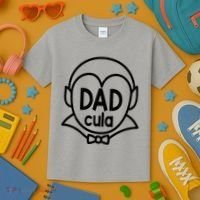 Dadcula Halloween Kids T-Shirt thumb 3