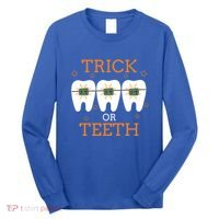 Dentist Halloween Dental Hygienist Trick Or Treat Teeth Gift Long Sleeve Shirt thumb 0