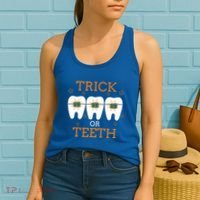 Dentist Halloween Dental Hygienist Trick Or Treat Teeth Gift Women's Tank Top thumb 2