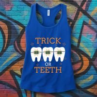 Dentist Halloween Dental Hygienist Trick Or Treat Teeth Gift Women's Tank Top thumb 3