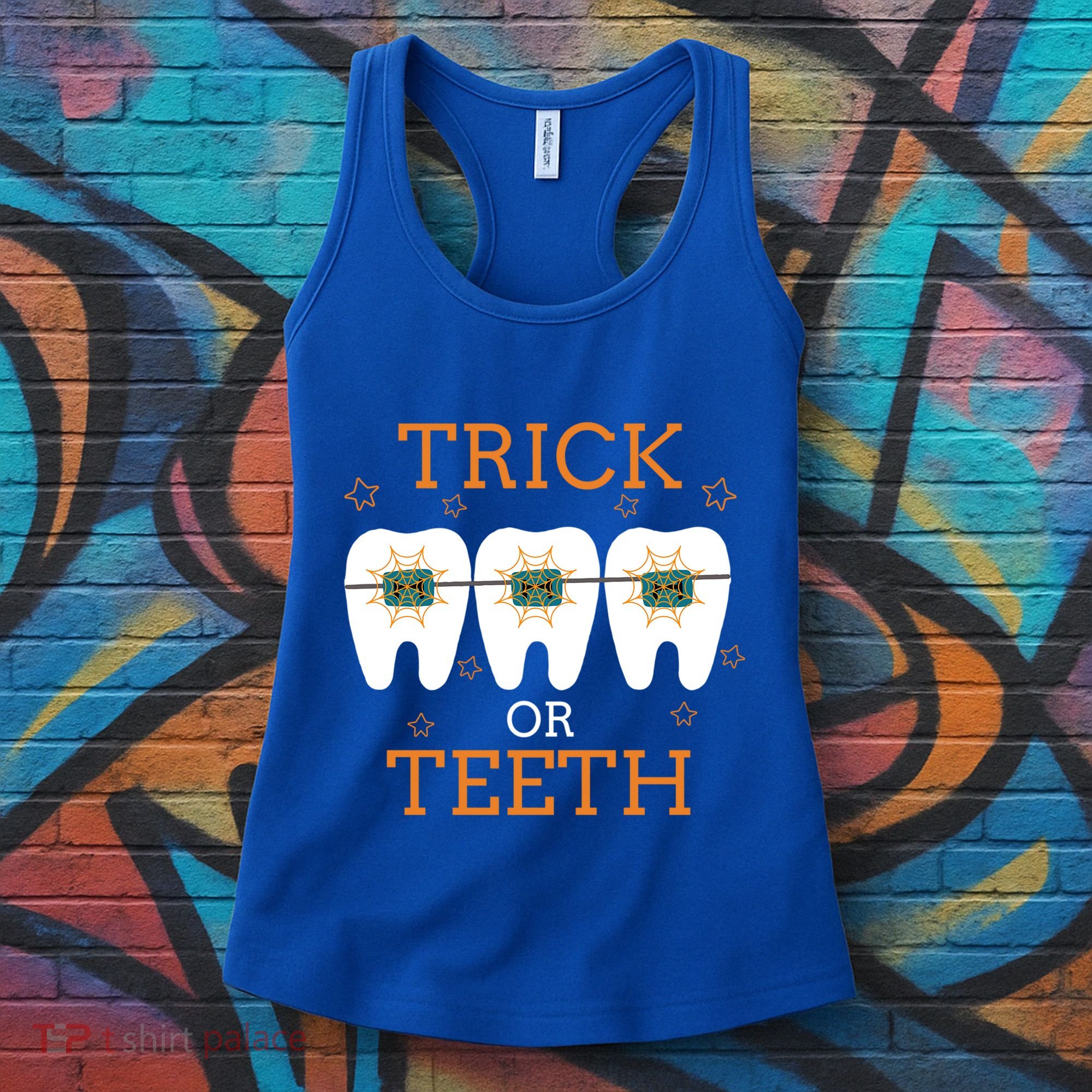 Dentist Halloween Dental Hygienist Trick Or Treat Teeth Gift Women's Tank Top