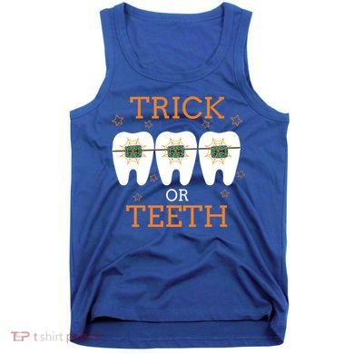 Dentist Halloween Dental Hygienist Trick Or Treat Teeth Gift Tank Top