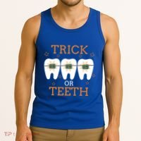 Dentist Halloween Dental Hygienist Trick Or Treat Teeth Gift Tank Top thumb 3