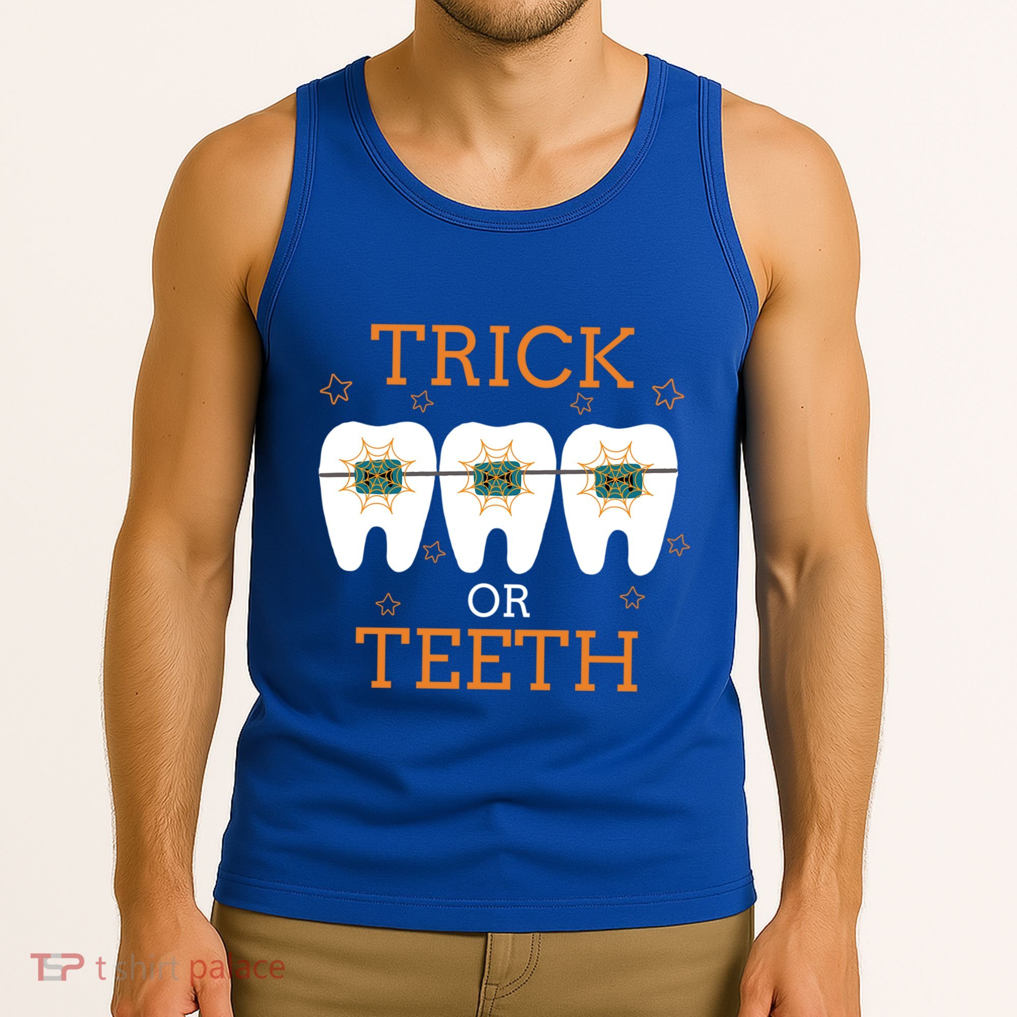 Dentist Halloween Dental Hygienist Trick Or Treat Teeth Gift Tank Top