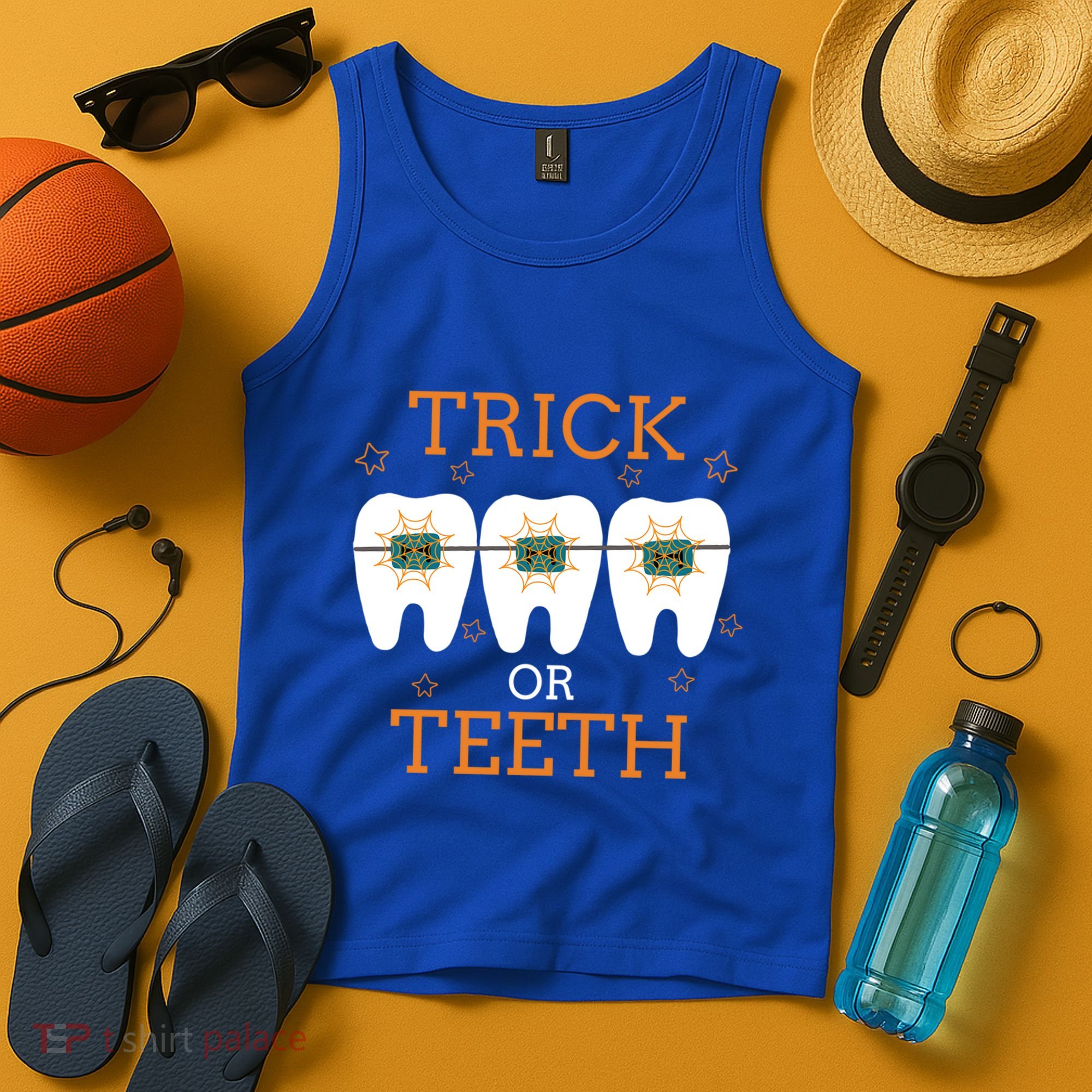 Dentist Halloween Dental Hygienist Trick Or Treat Teeth Gift Tank Top