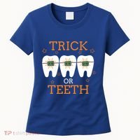 Dentist Halloween Dental Hygienist Trick Or Treat Teeth Gift Women's T-Shirt thumb 0