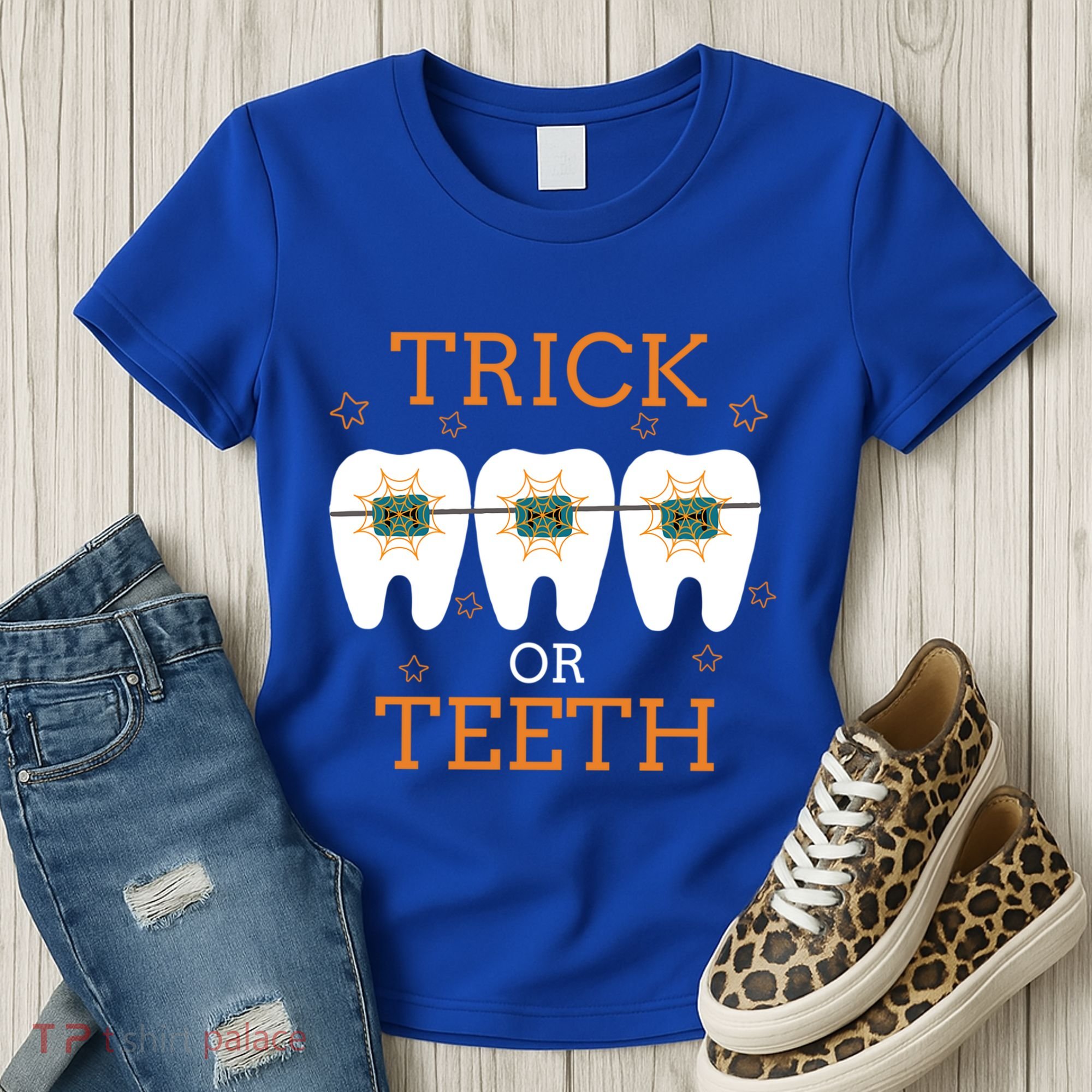 Dentist Halloween Dental Hygienist Trick Or Treat Teeth Gift Women's T-Shirt