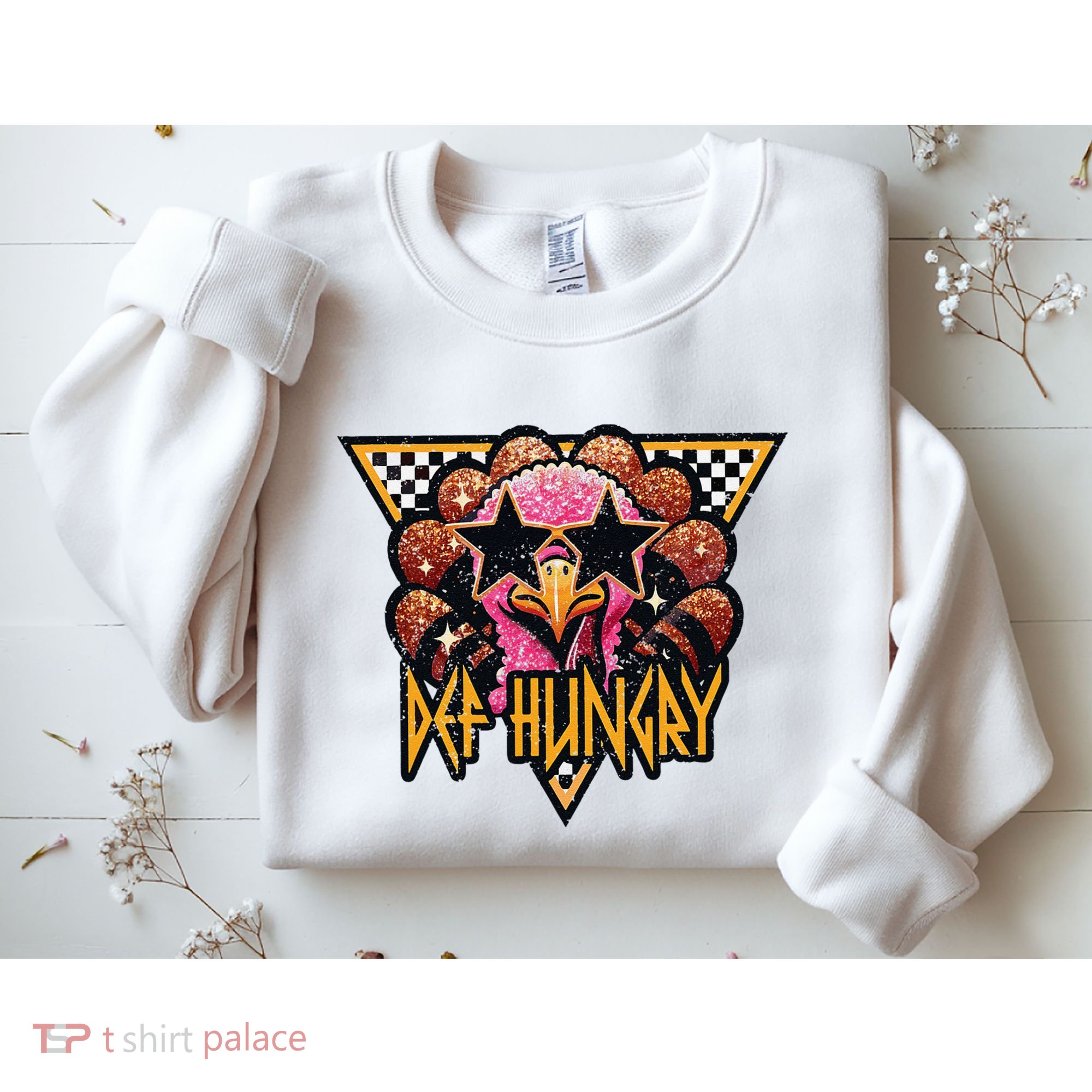 Def Hungry Def Grateful Happy Turkey Thanksgiving Autumn Sweatshirt