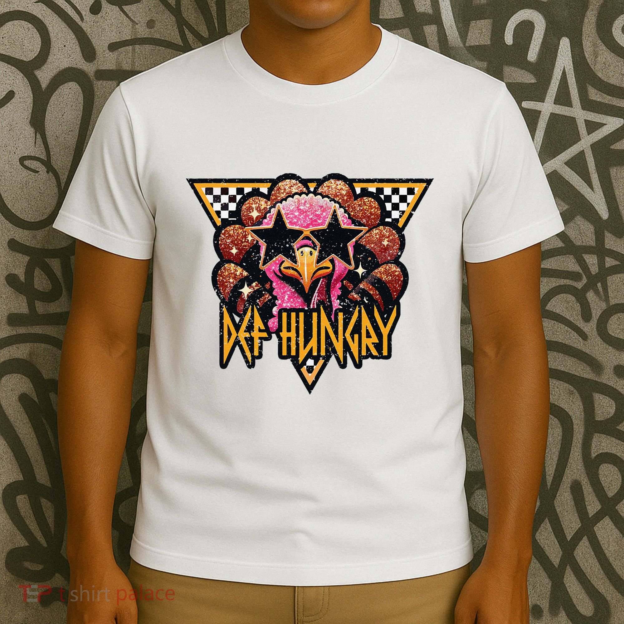Def Hungry Def Grateful Happy Turkey Thanksgiving Autumn T-Shirt