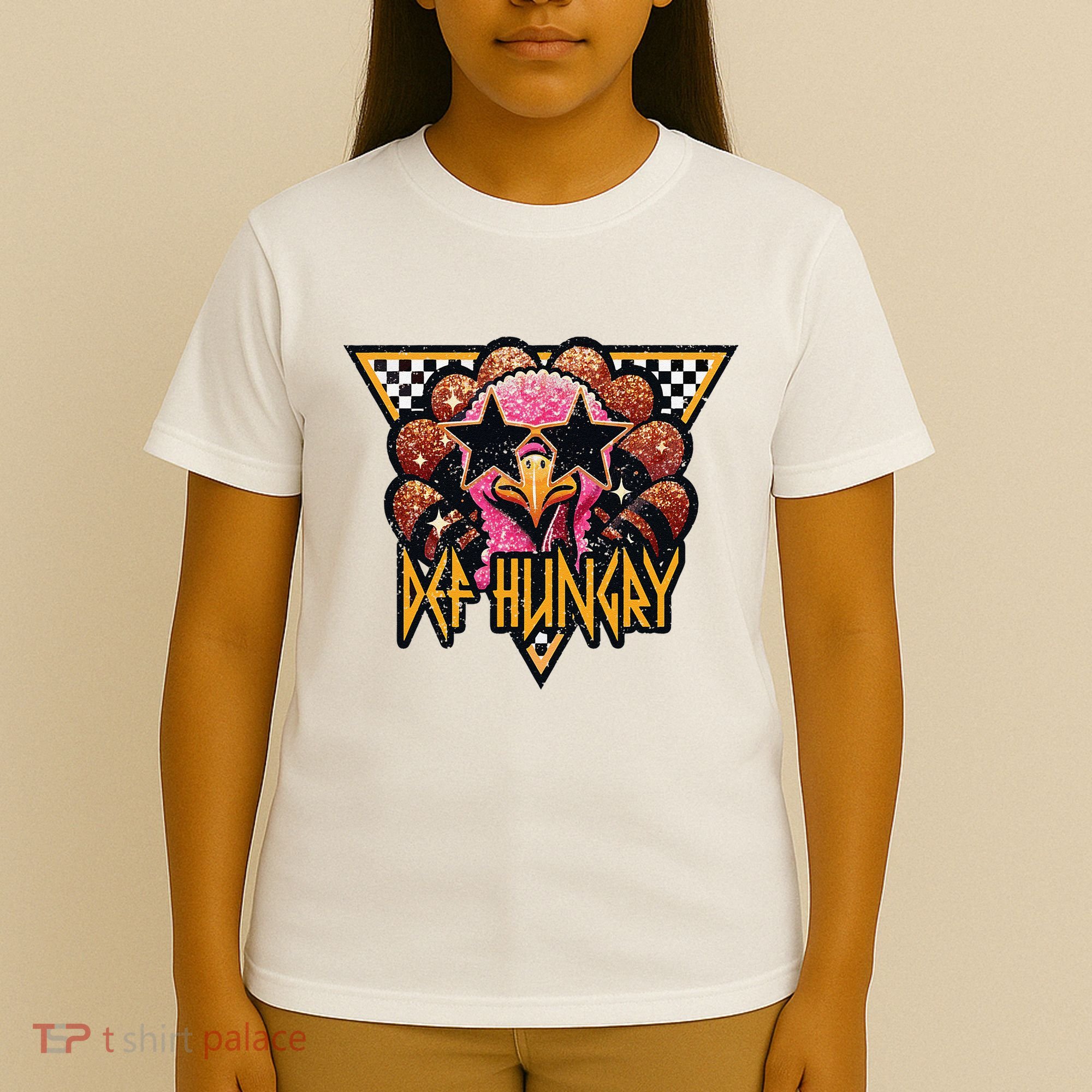 Def Hungry Def Grateful Happy Turkey Thanksgiving Autumn T-Shirt