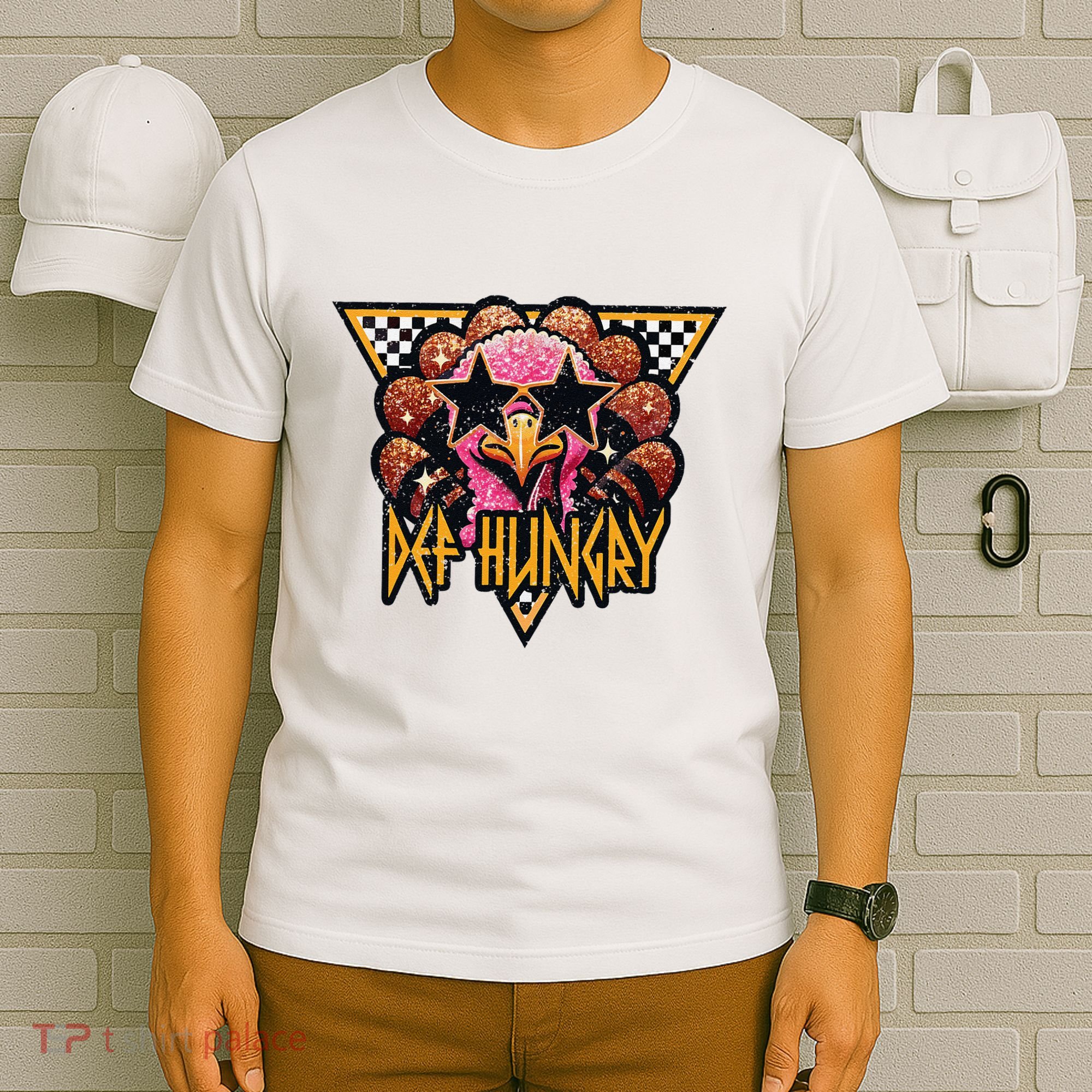 Def Hungry Def Grateful Happy Turkey Thanksgiving Autumn T-Shirt