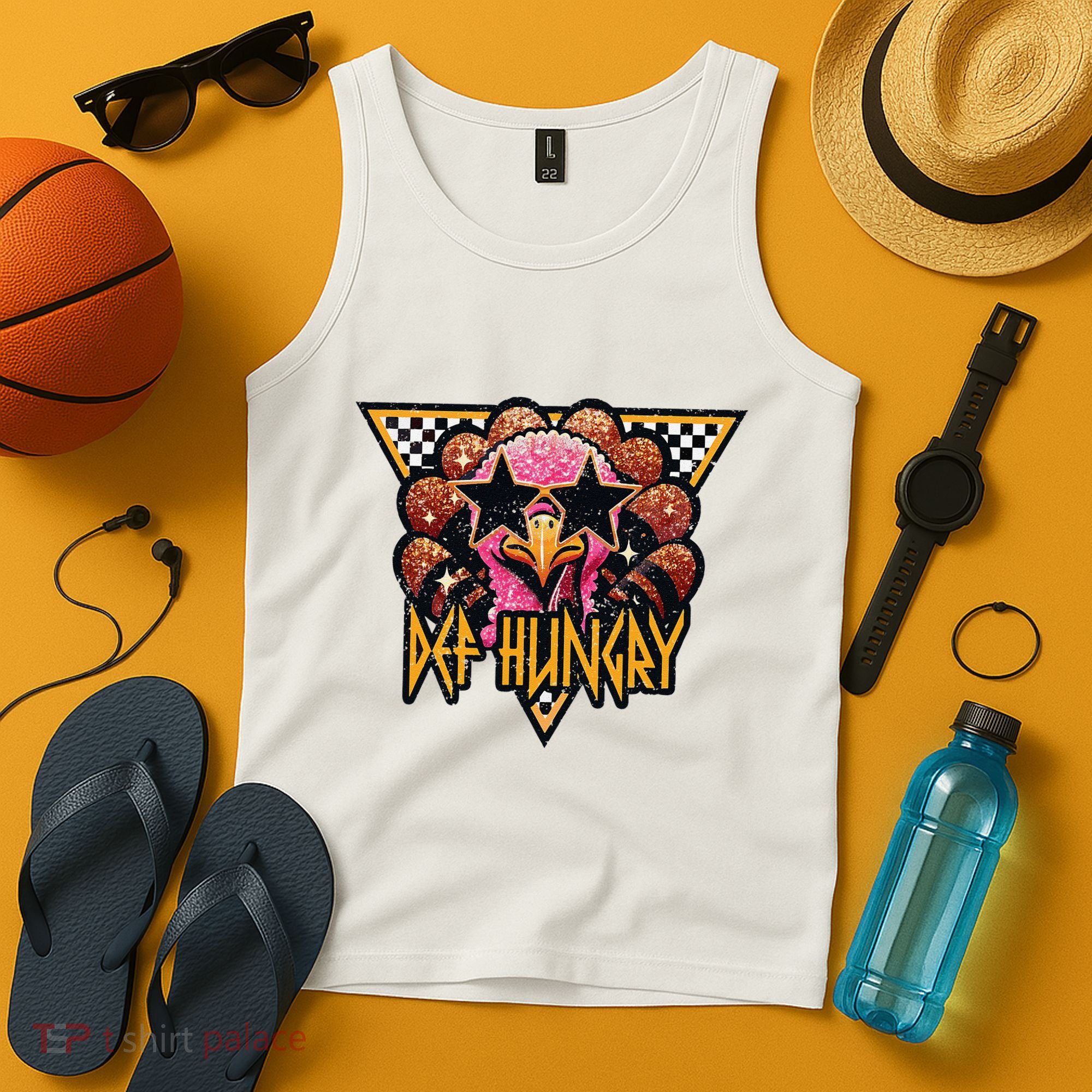 Def Hungry Def Grateful Happy Turkey Thanksgiving Autumn Tank Top
