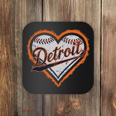 Detroit Heart Coaster
