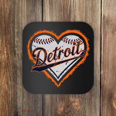 Detroit Heart Coaster