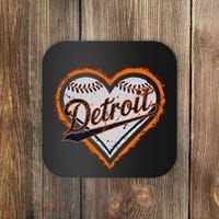 Detroit Heart Coaster thumb 0