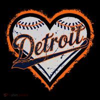 Detroit Heart Ornament thumb 1