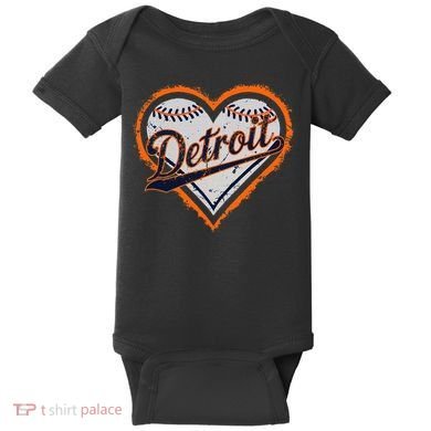 Detroit Heart Baby Bodysuit