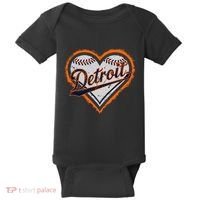 Detroit Heart Baby Bodysuit thumb 0