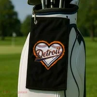 Detroit Heart Golf Towel thumb 2