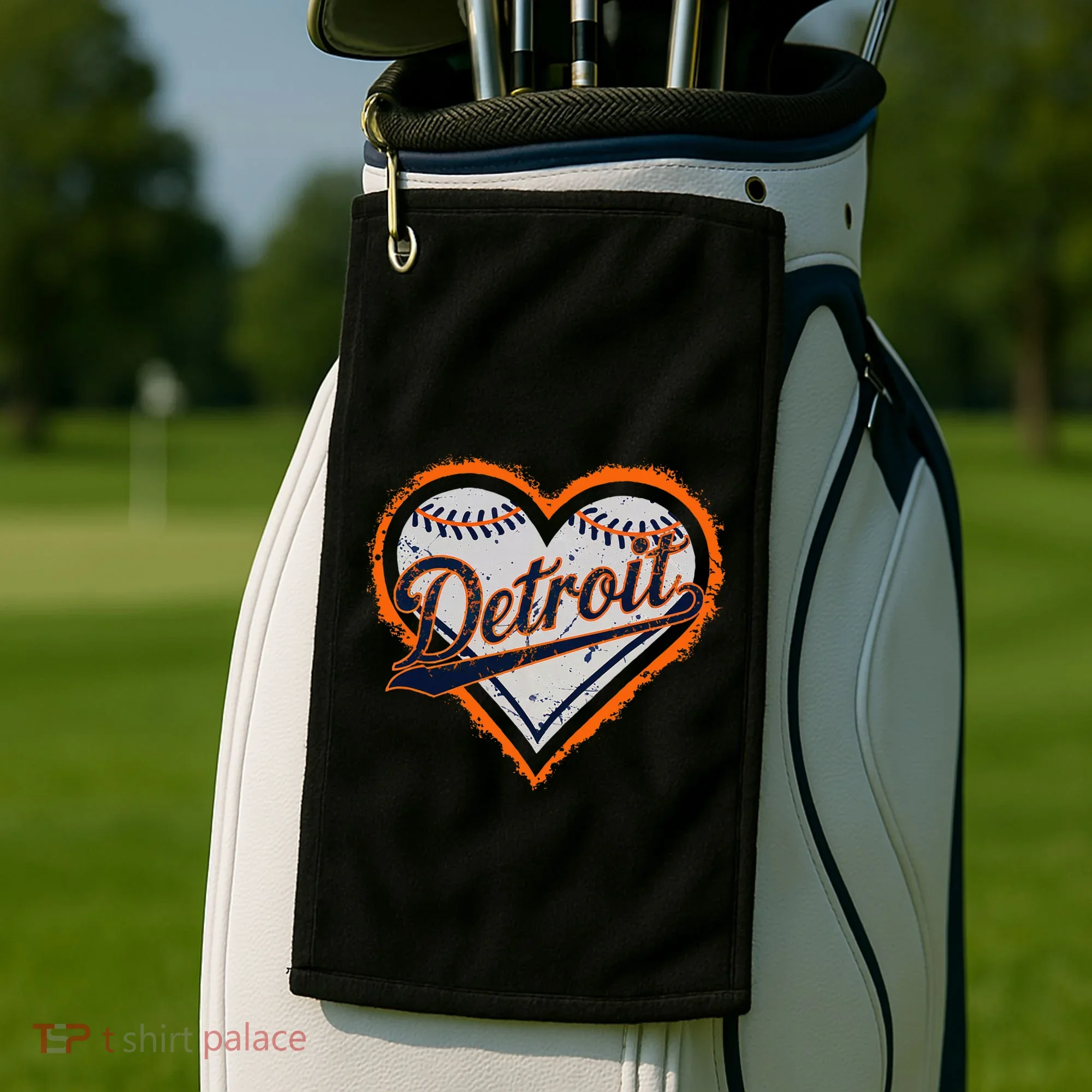 Detroit Heart Golf Towel